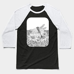 Daisy and Dragonfly Baseball T-Shirt